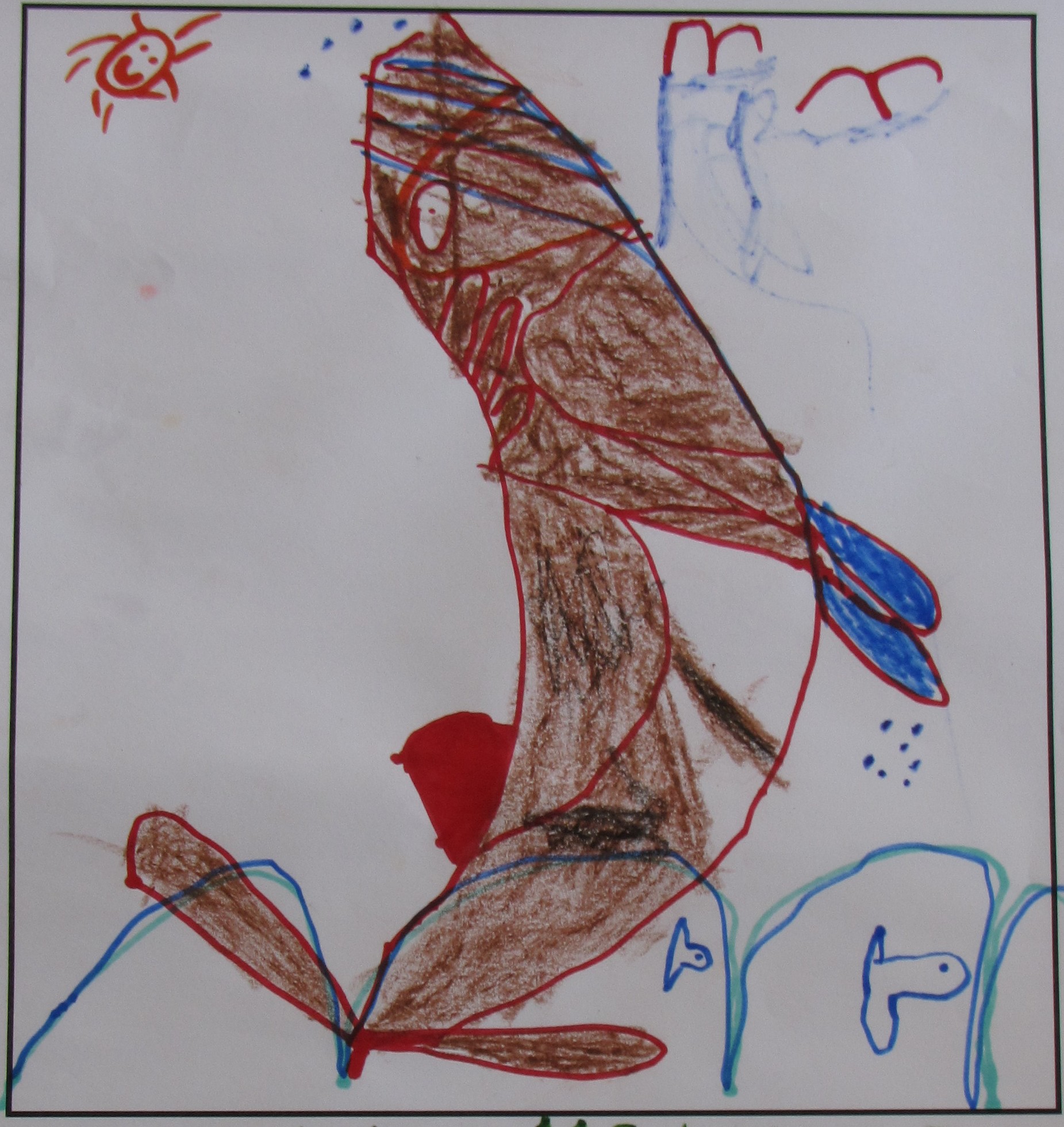 'Whale Time' by Hector McNeill, Age 5.